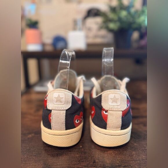 Converse‎ x Play Comme Des Garcons CDG Pro Low Hearts size 6.5 w/5m - Picture 5 of 11